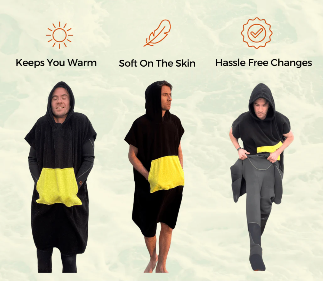 Surf Banana changing poncho