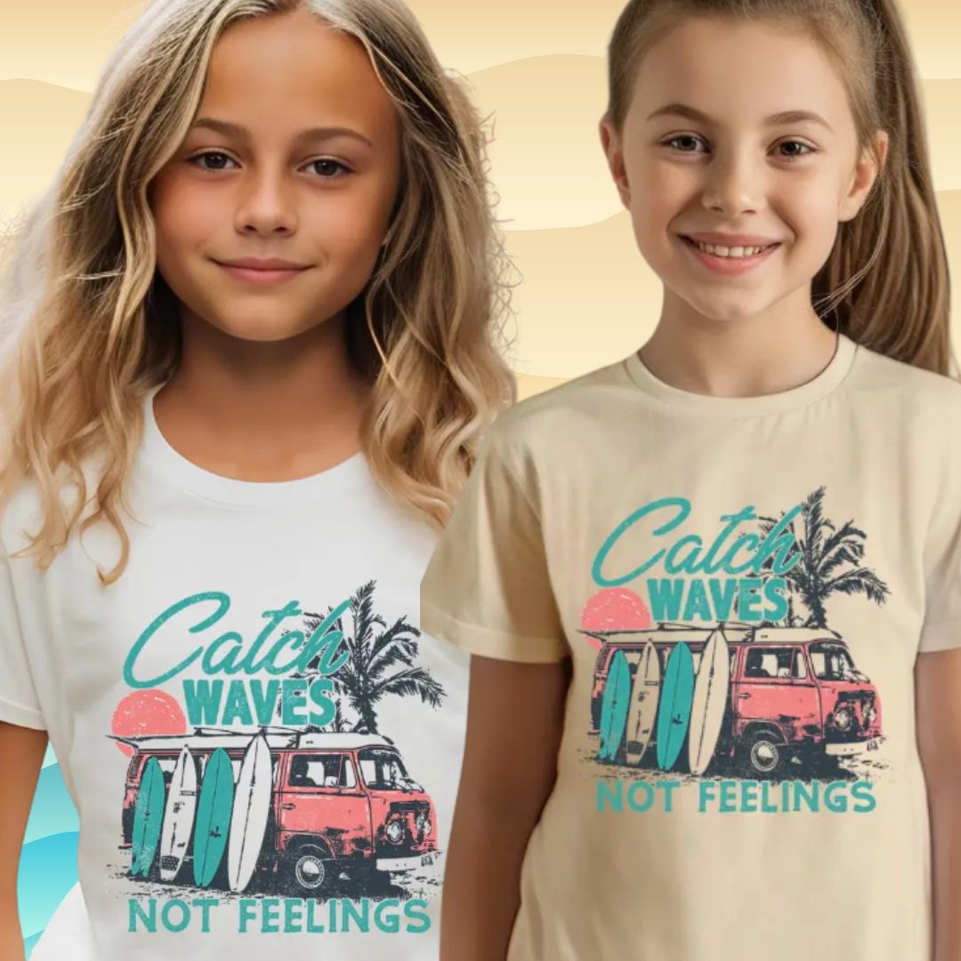 Catch Waves, Not Feelings Youth Tee