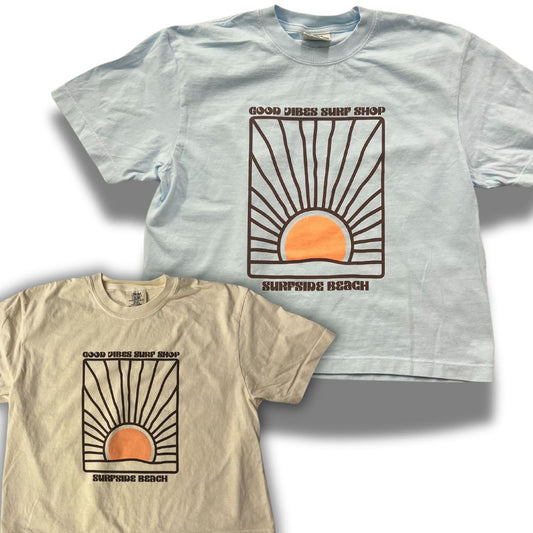 Good Vibes Sunset Lines Women's Tee