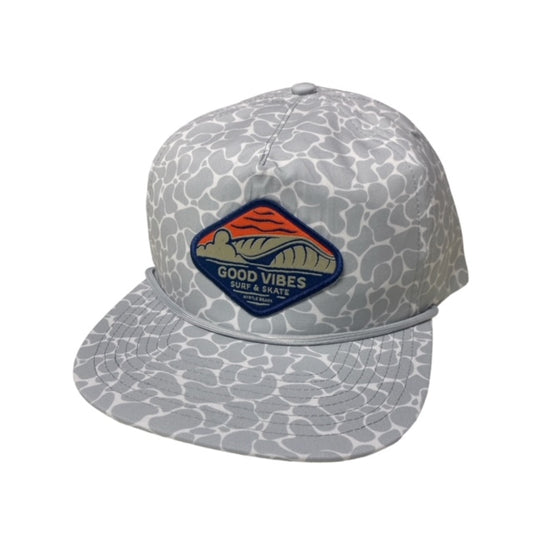 Good Vibes Going Right Grey Stone Snapback