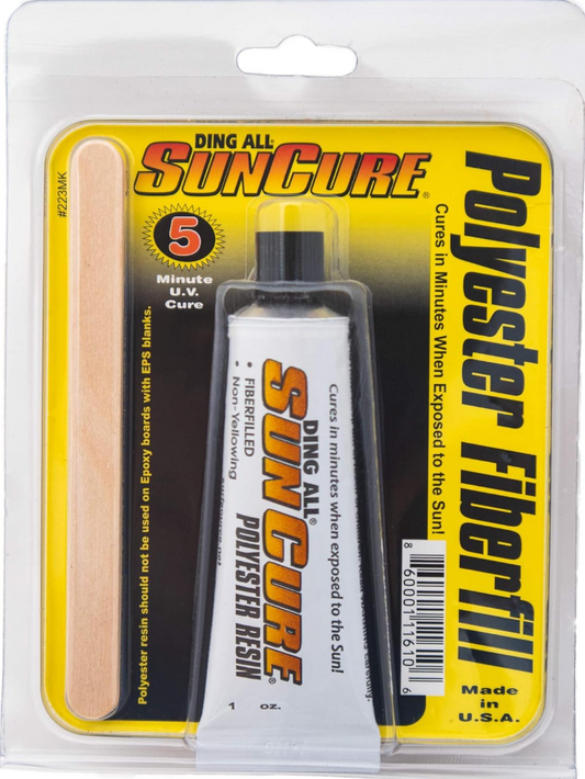 Sun Cure 1oz Fiberfill Mini Kit w/Sandpaper Surfboard Repair