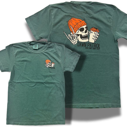 GV Dawn Patrol Shop Tee (Washed Denim & Emerald Green)