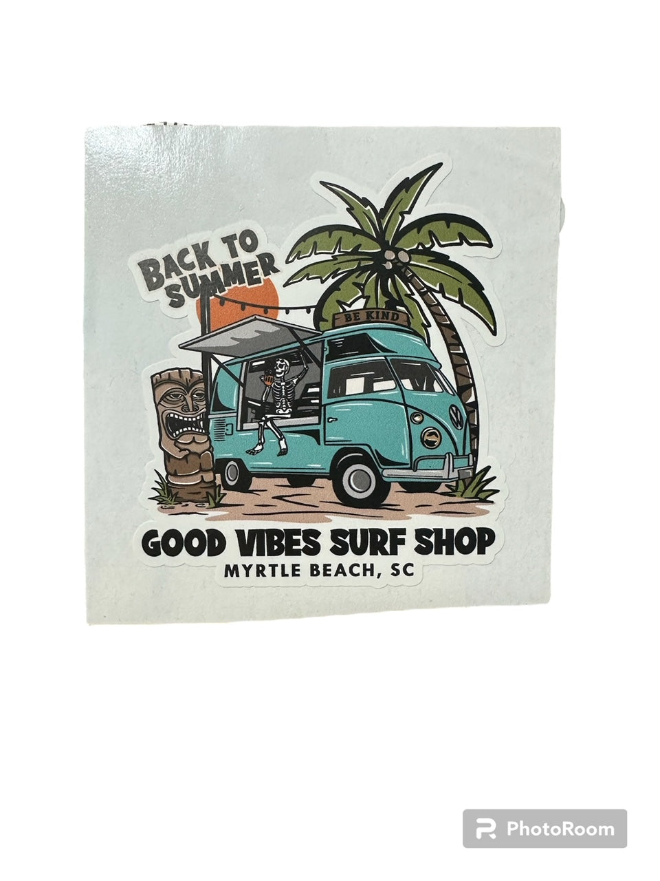 Good Vibes Van Sticker